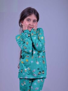 بلوز شلوار بچه گانه طرح دستکش