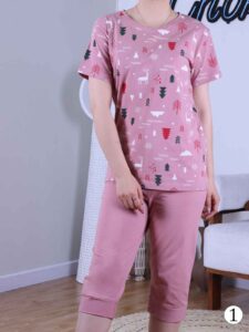 تیشرت شلوارک ناهمگون کاج